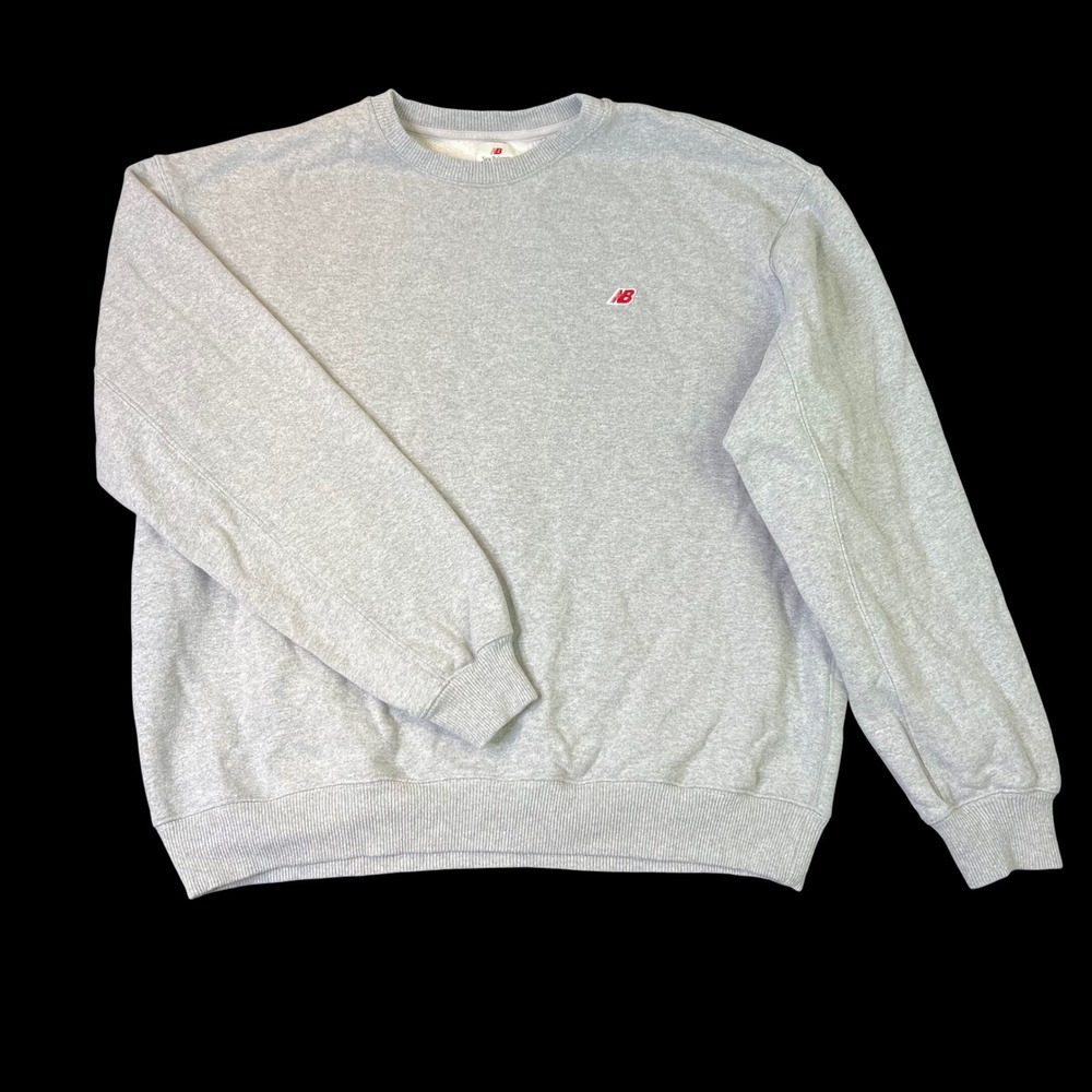 New Balance Made in USA Crewneck Sweatshirt Heather Gray XL Retro Sports Active